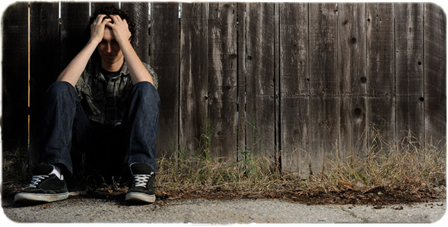 Man sitting on ground